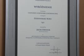 Karneol K-07.P-04.08 • Nagrody - dyplomowe. Wyróżnienie - Dziennikarz Roku.